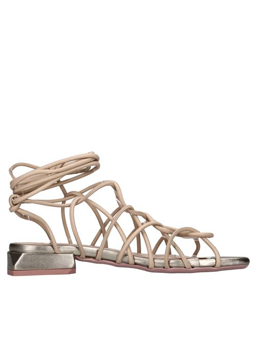 Sandali in pelle LORENZO MARI | SAMU MAG 40 VIT./LAMINATOBEIGE